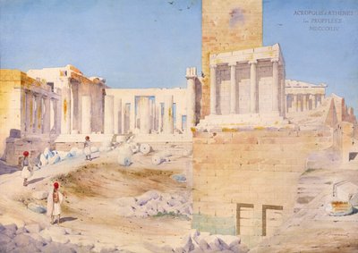The Acropolis at Athens by Gustave Bougerel
